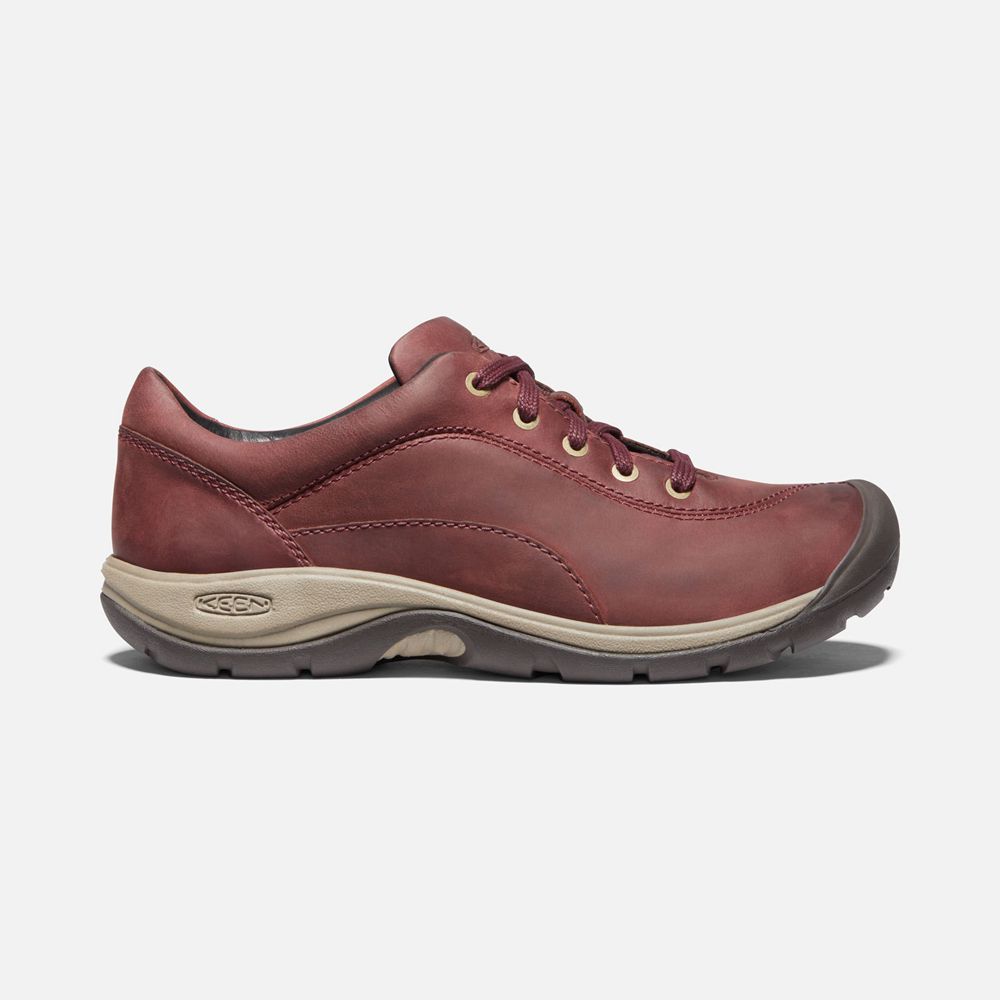 Chaussures À Lacets Keen Femme Rouge Foncé | Presidio Ii | YBUEG-8543